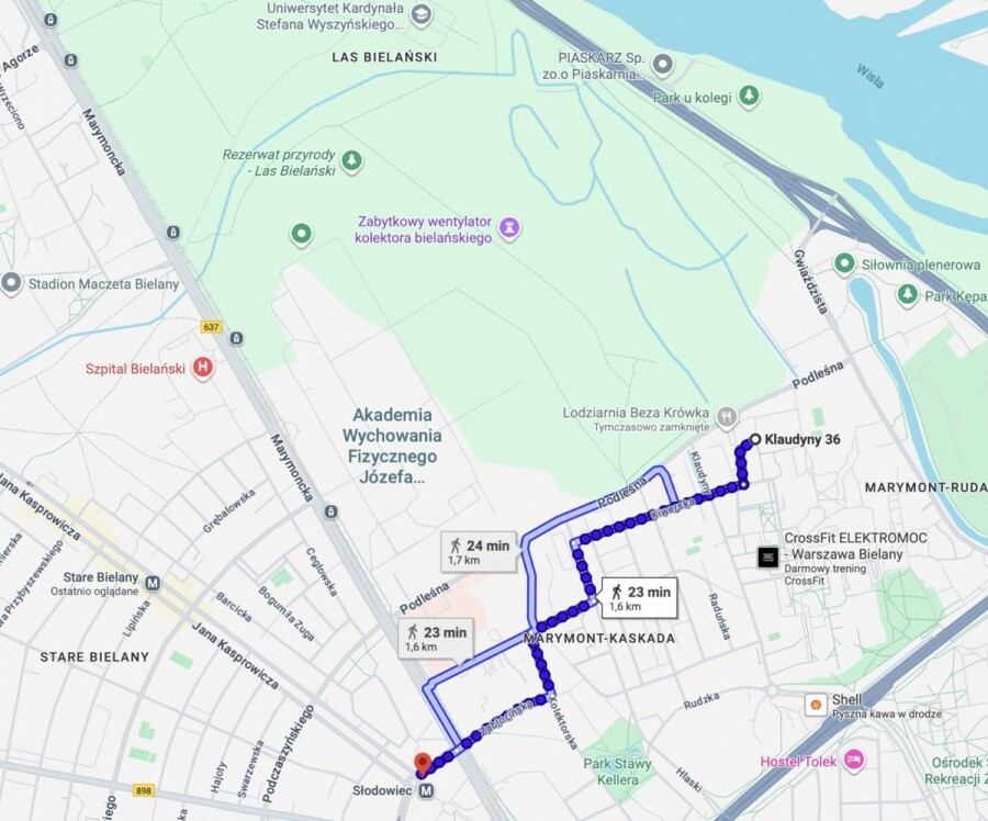 Warszawa, Bielany, Klaudyny, 3 pokoje przy Lasku Bielańskim | Balkon | Bielany