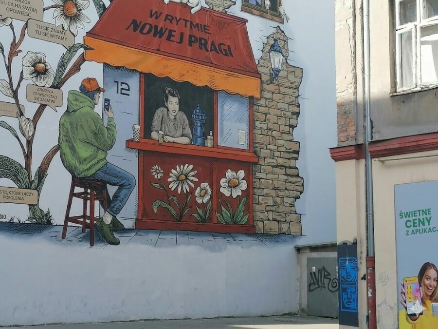 Warszawa, Praga, Mała, Pokój z kuchnią na Nowej Pradze