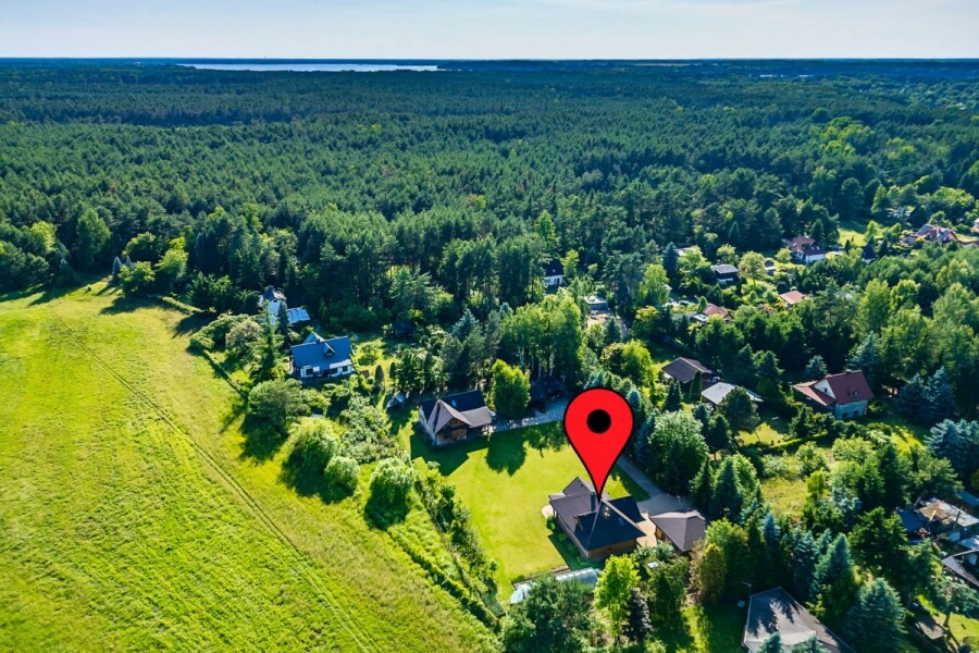 powiat wołomiński, Borki, Kani, Dom z bala, w zgodzie z naturą