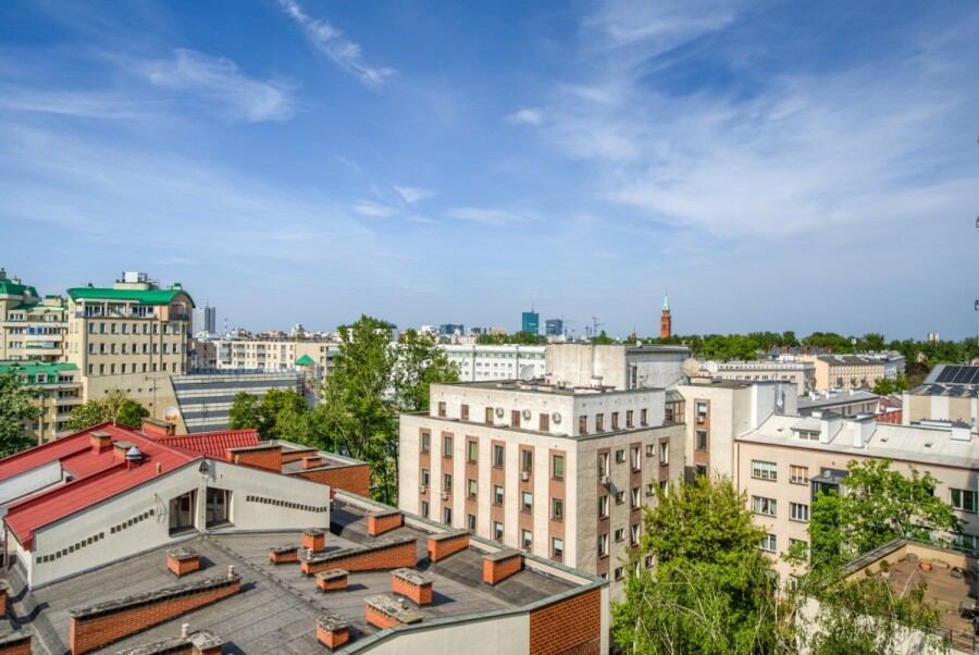Warszawa, Wola, Żytnia, Widok na panoramę | KW | Parking