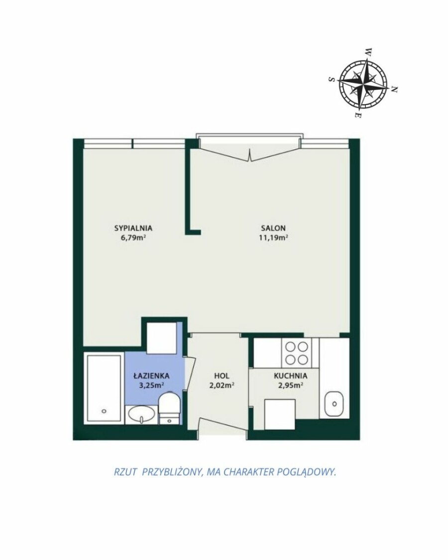 Warszawa, Wola, Chłodna, Mieszkanie 2-pok | 27 m2 | Po remoncie | Wola