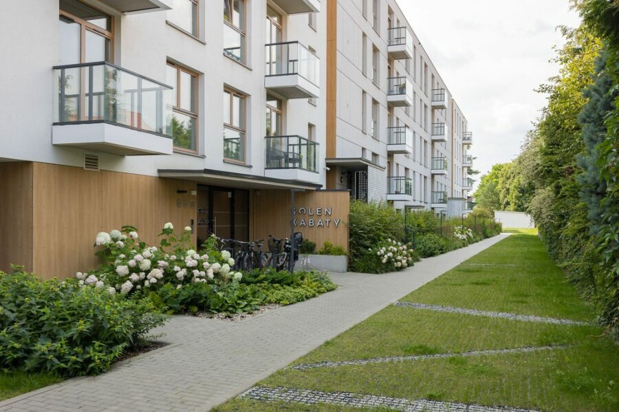 Warszawa, Ursynów, Wilczy Dół, Solen Kabaty 2 ogródki Wykończony