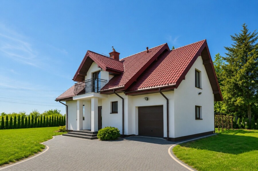 powiat nowodworski, Nowa Mała Wieś, Dom z ogrodem pod Warszawą