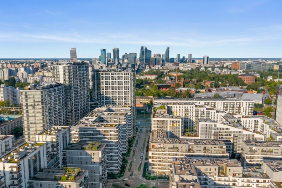 Warszawa, Wola, Marcina Kasprzaka, 3 pokojowy apartament premium 80 m² z 2 balkonami