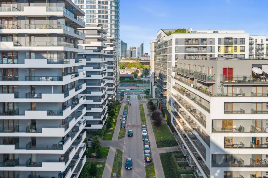 Warszawa, Wola, Marcina Kasprzaka, 3 pokojowy apartament premium 80 m² z 2 balkonami