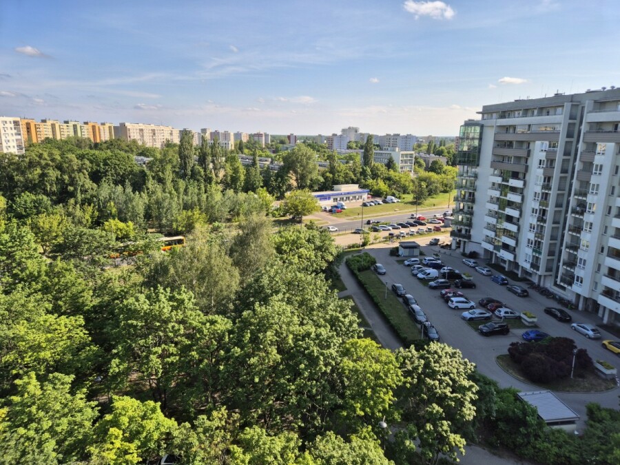 Warszawa, Mokotów, Oskara Langego, Mieszkanie z widokiem ponad dachami Mokotowa