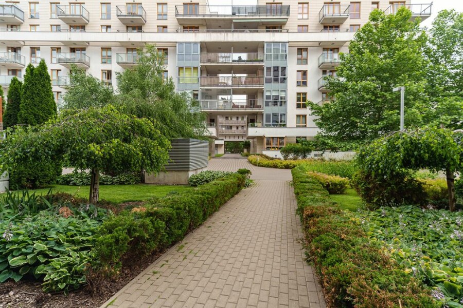Warszawa, Mokotów Służewiec, Obrzeżna, Nowoczesne Osiedle/Ochrona/Zielone Patio/Piwnica