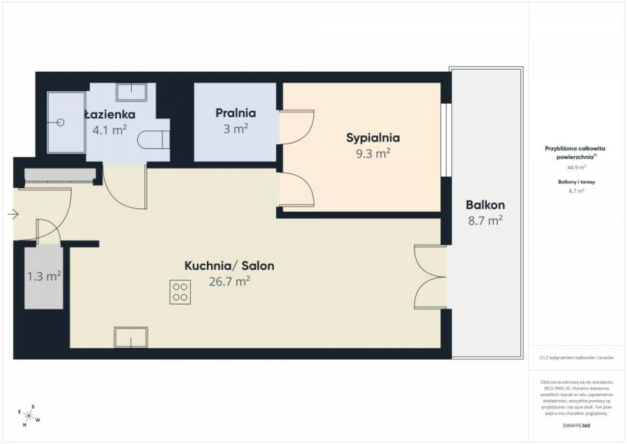Warszawa, Bielany, Gen. Klemensa Stanisława Rudnickiego, Widok na zieleń | 2 pokoje | apartamentowiec