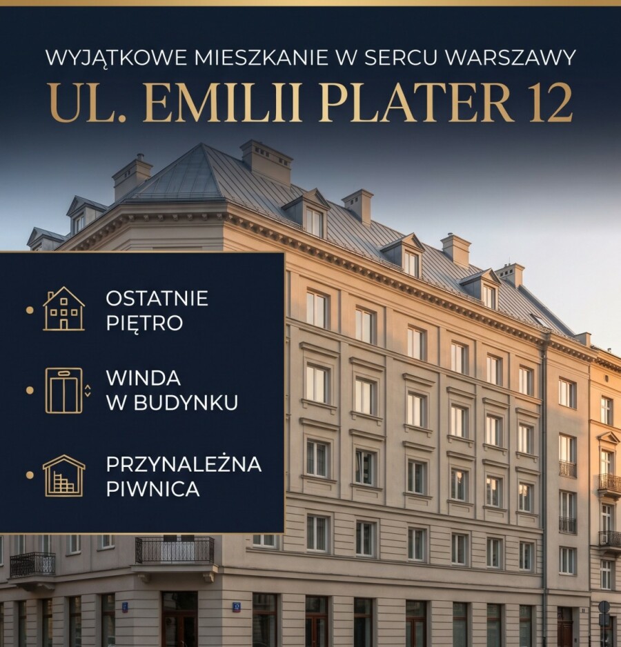 Warszawa, Śródmieście, Emilii Plater, WYJĄTKOWE MIESZKANIE W SERCU WARSZAWY