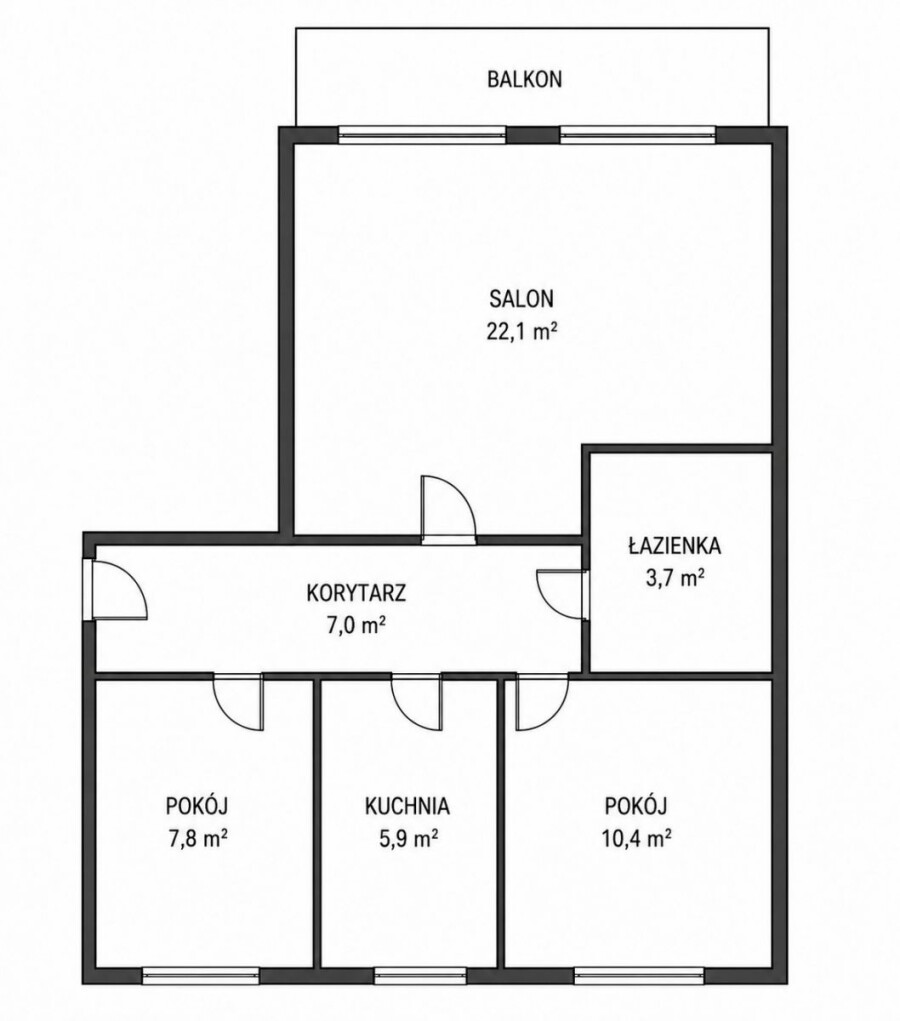 Warszawa, Śródmieście, Okrąg, 3 pokoje | Powiśle | ul. Okrąg | Balkon |