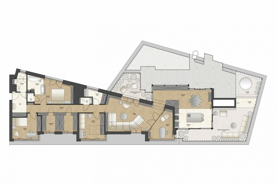 Warszawa, Wola Mirów, Aleja Solidarności, Nowy apartament z tarasami i jacuzzi
