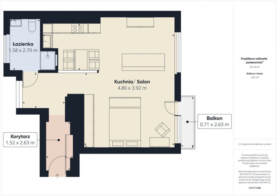 Warszawa, Śródmieście, Hoża, Wyjątkowe 50 m2 w znakomitej lokalizacji Hoża