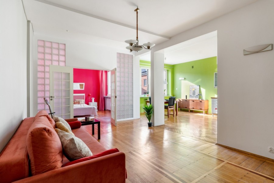 Warszawa, Śródmieście, Wilcza, dwupokojowy apartament w Kamienica Centrum 67m2