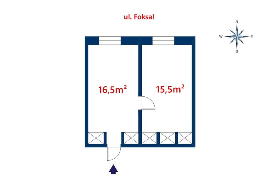Warszawa, Śródmieście, Foksal, Lokal 32m2, ul.Foksal - 2 czynsze gratis!