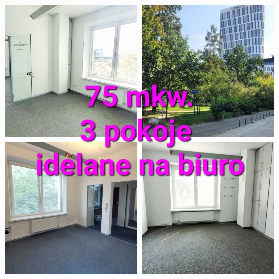 Warszawa, Śródmieście, Tadeusza Boya-Żeleńskiego, Śródmieście, 3 pokoje, idealne na biuro
