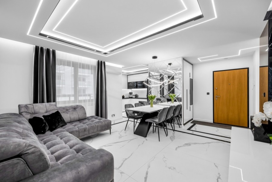 Warszawa, Wola, Elegancki dwupoziomowy apartament |2 Tarasy| Wola