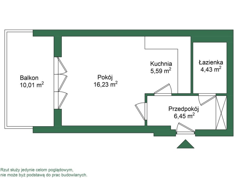 Warszawa, Targówek, Wyspowa, Przytulna kawalerka z pięknym balkonem 10,01 m2