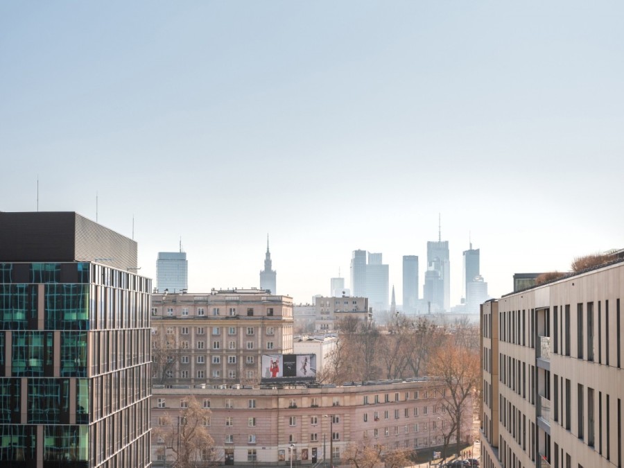 Warszawa, Śródmieście Muranów, Pokorna, Apartament z dużym tarasem i panoramą miasta