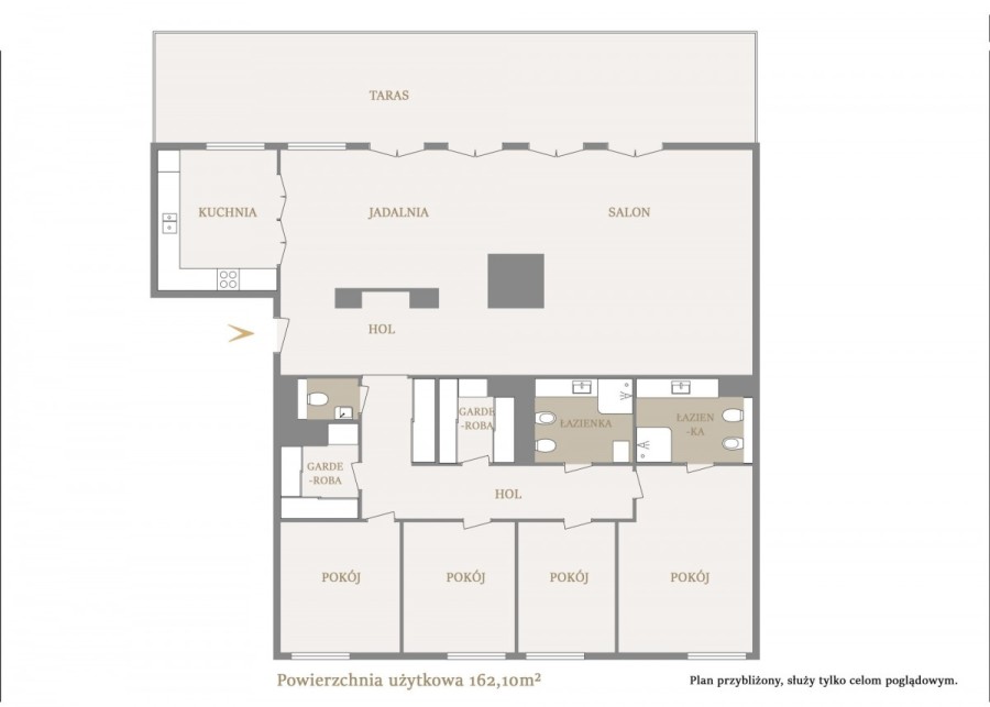 Warszawa, Śródmieście Muranów, Pokorna, Apartament z dużym tarasem i panoramą miasta