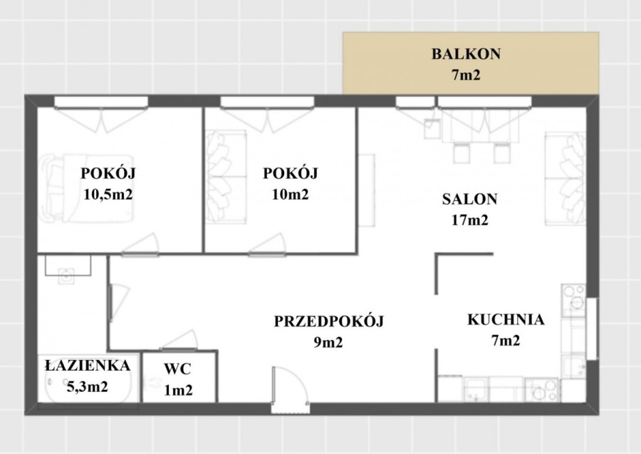Warszawa, Targówek, Mokra, Metro Trocka 550m-Duży Balkon-Słoneczne