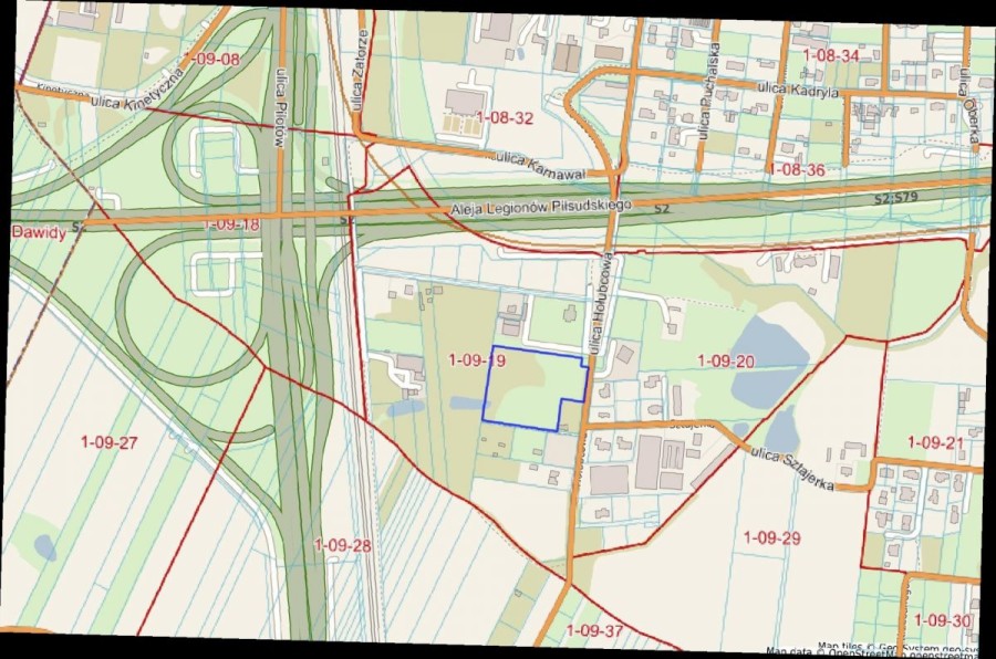 Warszawa, Ursynów, Hołubcowa, Działka usługowo-produkcyjna objęta MPZP