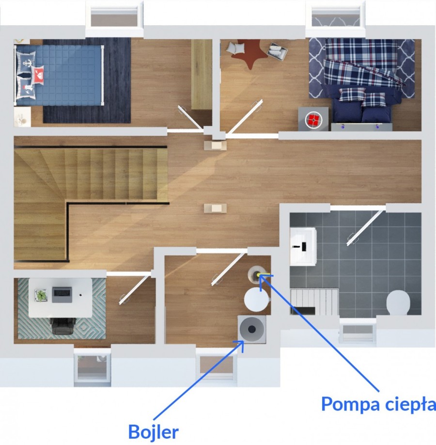 powiat wołomiński, Marki, Amarantowa, Mieszkanie z potencjałem. pompa ciepła