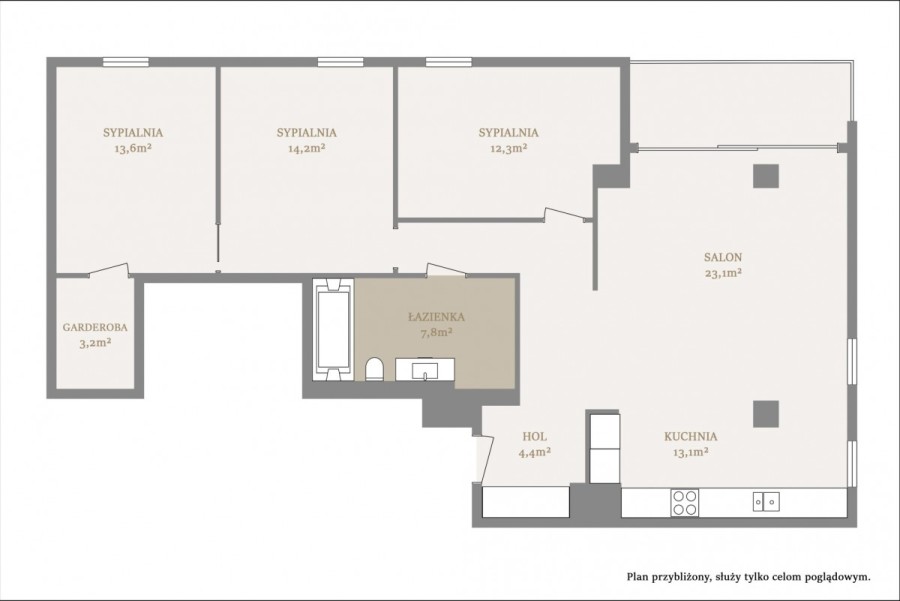 Warszawa, Śródmieście Powiśle, Apartament Powiśle, 3 sypialnie, 2 m-ca parkingowe