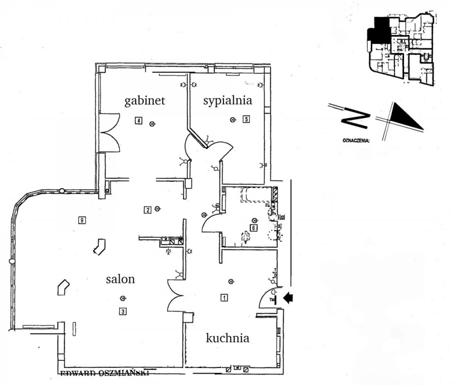 Warszawa, Mokotów Wierzbno, Tyniecka, 120 - metrowy apartament na Mokotowie